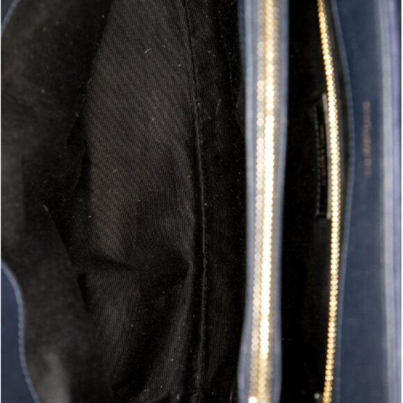 YSL Dark Navy Suede LouLou Two Way Bag - Picture 6 of 6